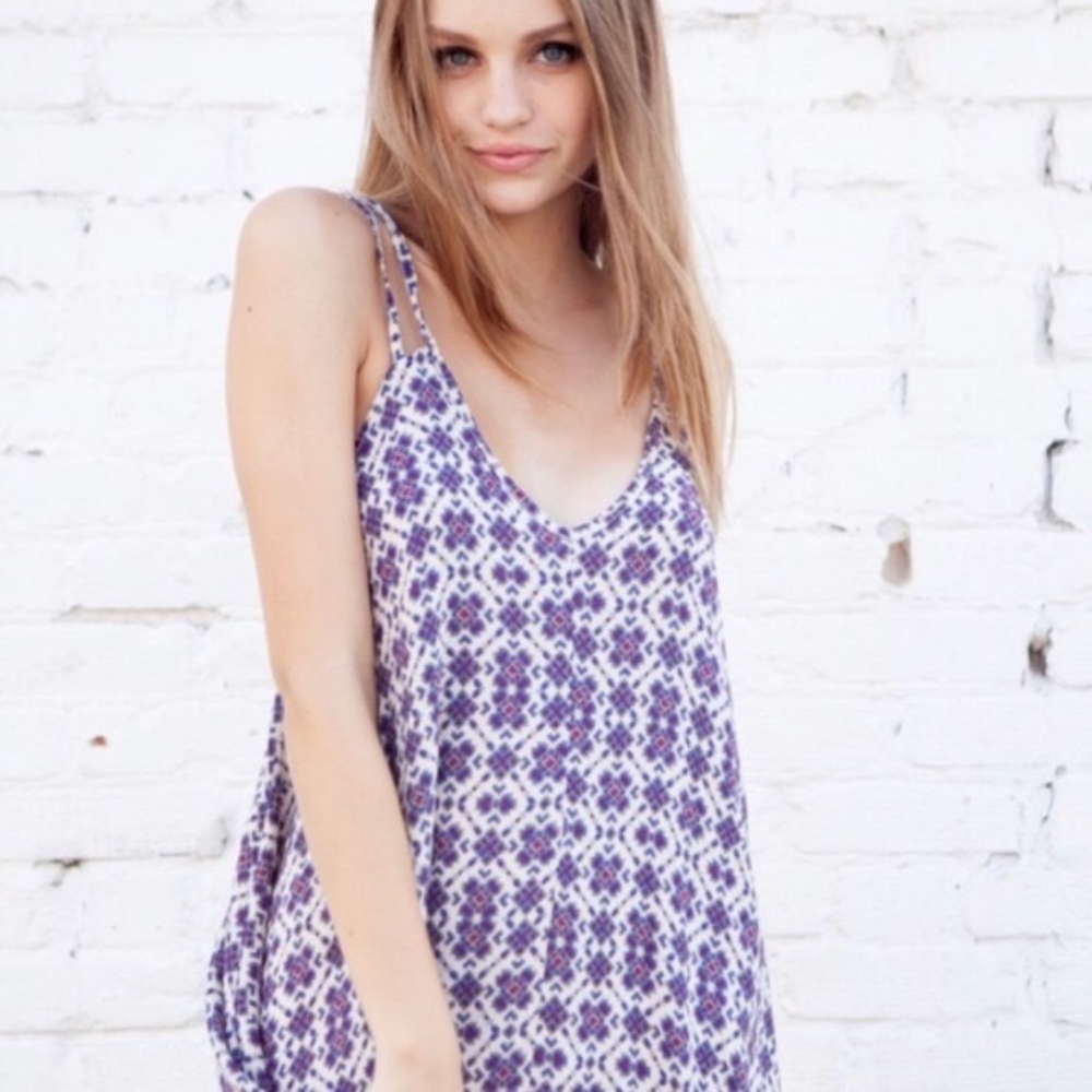 RARE Patterned Selda Dress by Brandy Melville - Picture 1 of 6